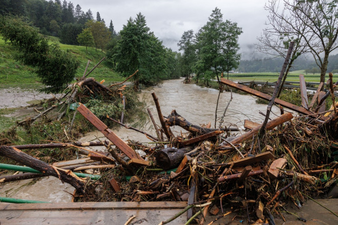 Floods and landslides after heavy rain in Slovenia - 05 Aug 2023