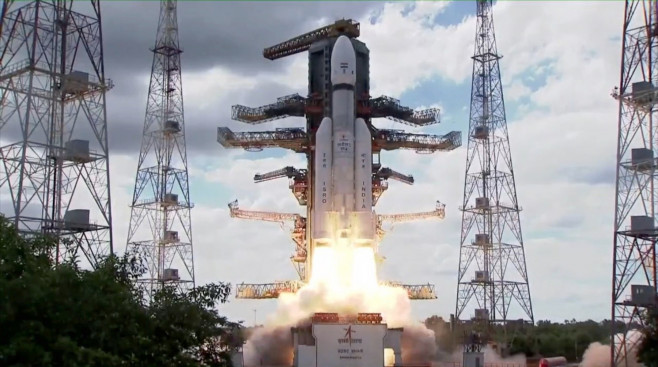 India Historic Moon Mission Lifted Off Successfully, Sriharikota space centre, India - 14 Jul 2023