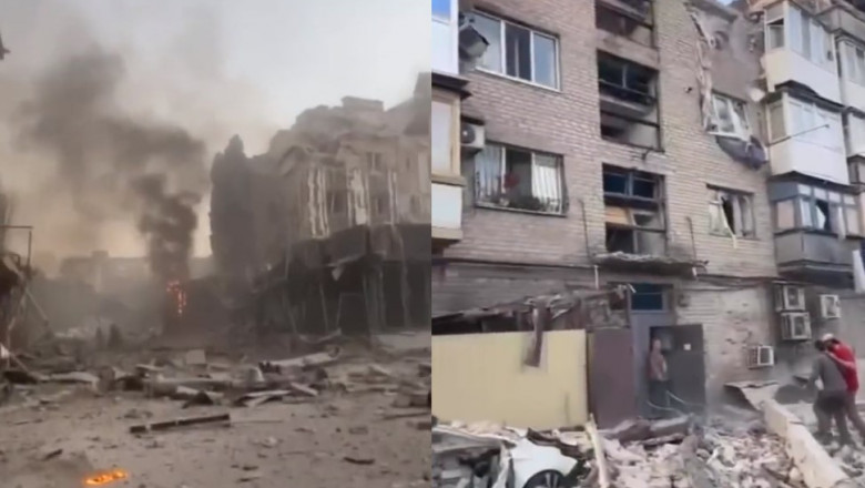 Rușii au bombardat orașul Pokrovsk