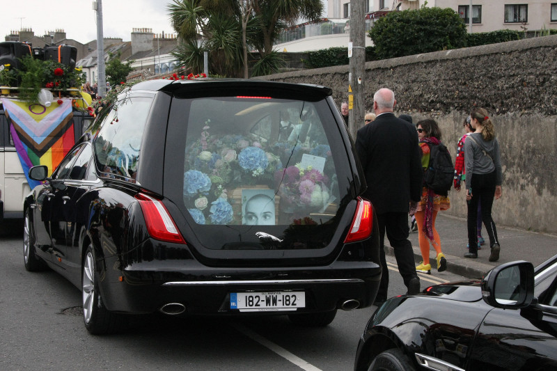 Sinead O Connor funeral mass in Bray, Co. Wicklow, irl.