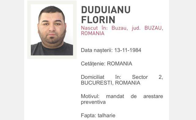 Florin Duduianu, arestat în SUA. Interlopul era căutat din 2020, pentru tâlhărie și șantaj