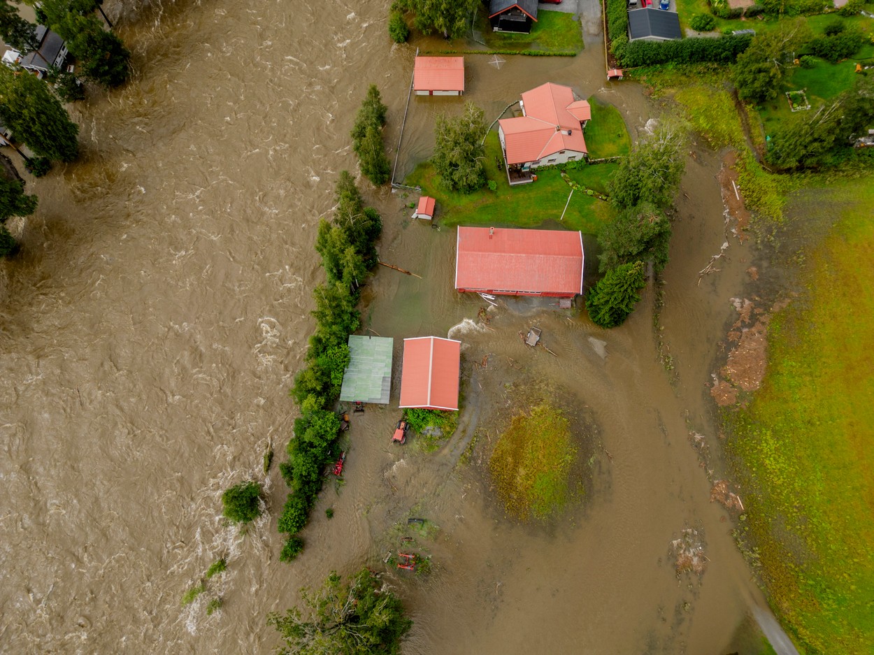 Mii de persoane, evacuate de urgență în Norvegia, din cauza inundațiilor devastatoare: „O situaţie de urgenţă de dimensiuni naționale”