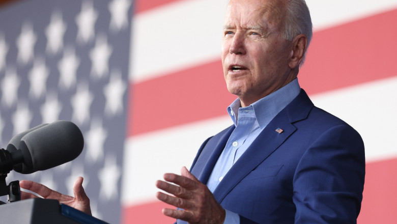 joe biden sustine un discurs