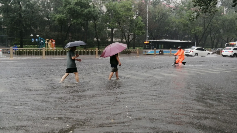Beijing Issued Red Alert For Floods, China - 31 Jul 2023