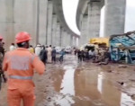 EXCLUSIVE: VIDEO: 16 dead and five injured as construction crane collapses – with more 'trapped beneath debris'