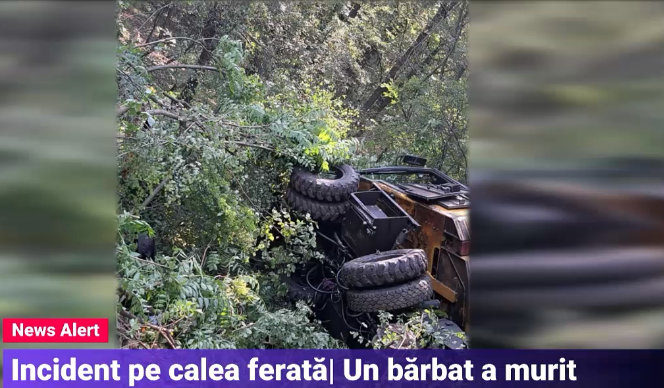 Un utilaj feroviar a deraiat la ieșirea din Roșiorii de Vede, un angajat CFR a murit. Primele concluzii privind accidentul