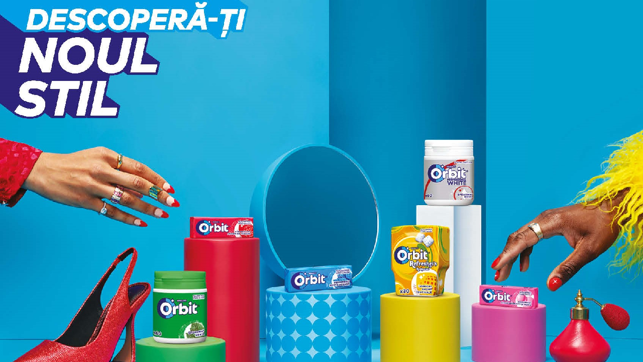Mai multă culoare, mai multă inspirație și bun gust. Mai ales dacă vorbim despre noul design al pachetelor de gumă de mestecat Orbit