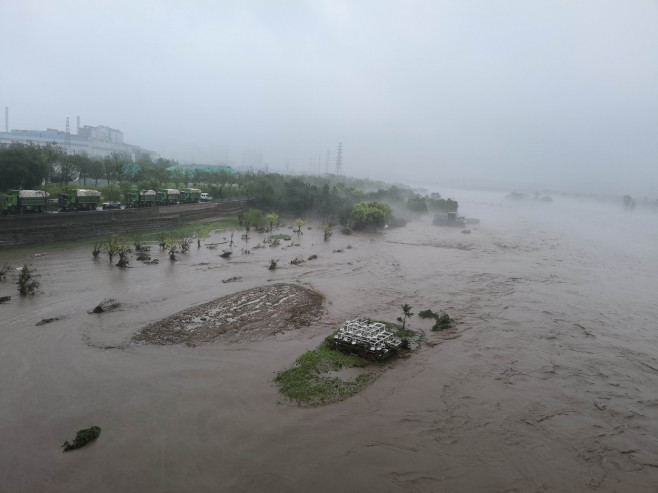 China: Rainstorm Hit Beijing