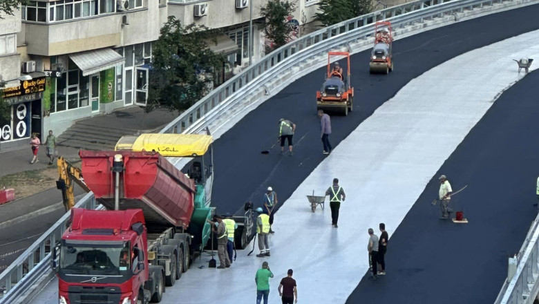 A început asfaltarea Pasajului Doamna Ghica