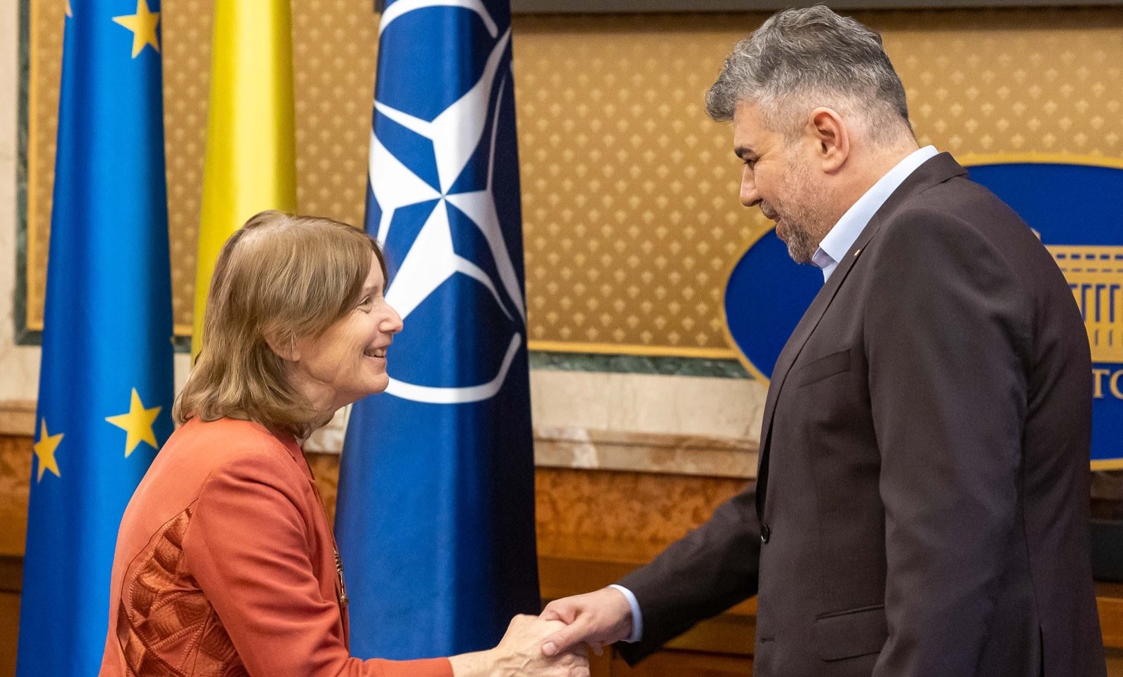 Ciolacu a discutat cu ambasadoarea SUA la București despre atacurile Rusiei asupra porturilor Ismail și Reni