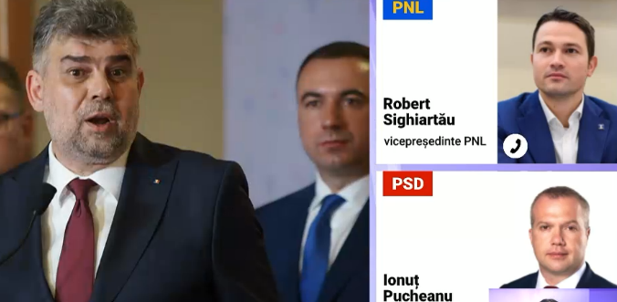Scandal PSD-PNL. Pucheanu: Ne-ați transformat din "ciuma roșie" în "crucea roșie". Sighiartău: S-au cerut la putere pentru resurse