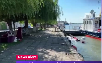 Accident naval în portul Sulina. Un remorcher a lovit cinci nave, două s-au scufundat