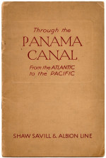 The front cover of the book, Through the Panama Canal