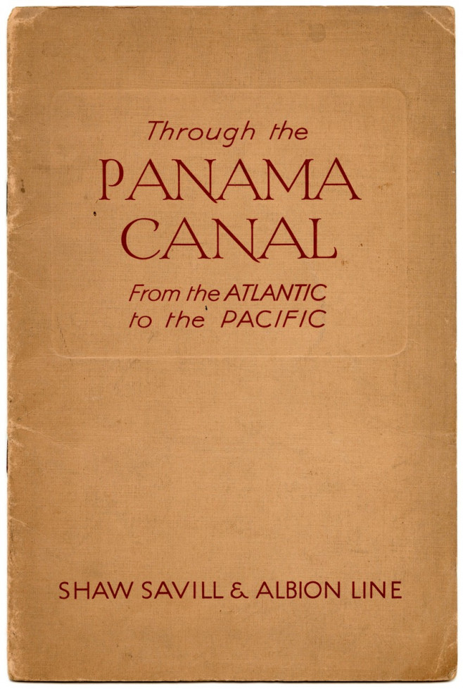 The front cover of the book, Through the Panama Canal