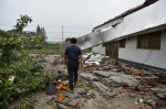 Houses Collapsed After A Tornado in Yancheng, China - 14 Aug 2023