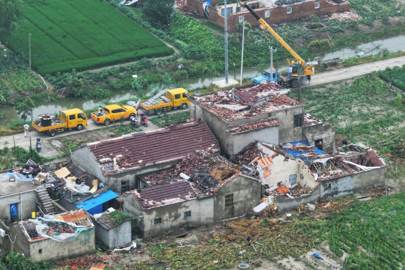 China Yancheng Tornado Aftermath