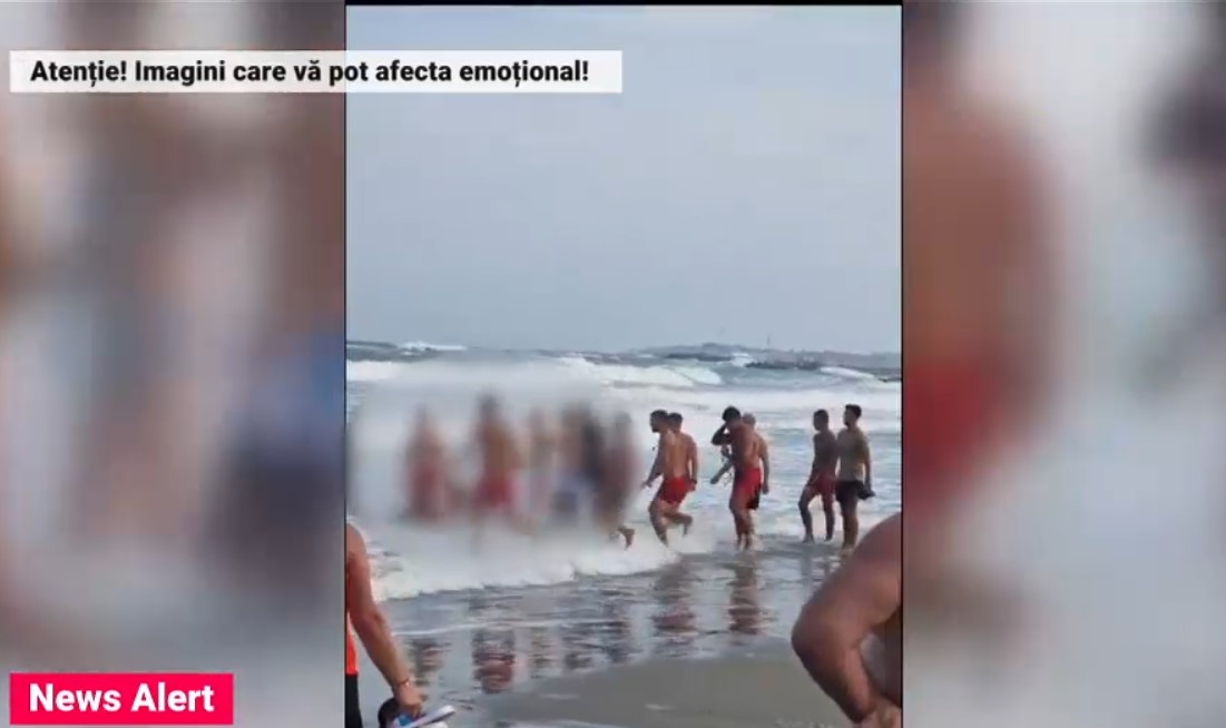 VIDEO Mai mulți turiști din Eforie Nord s-au luat la bătaie cu salvamarii, nemulțumiți că nu sunt lăsați să intre în mare