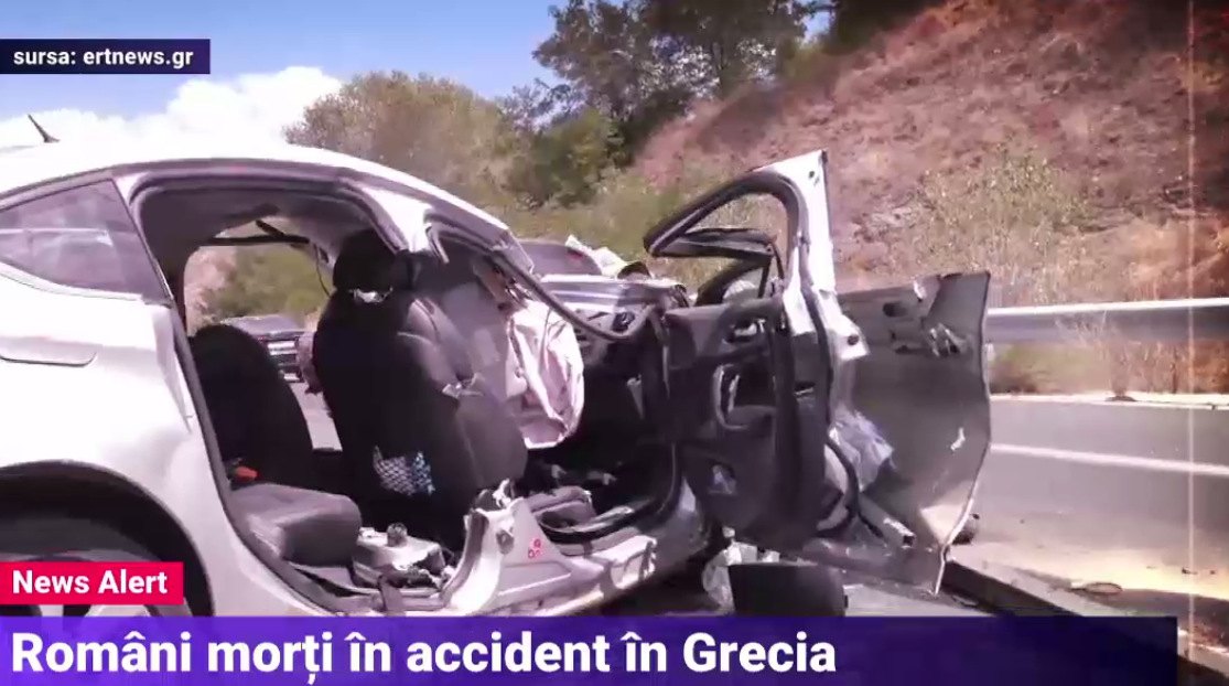 VIDEO. Doi copii români au fost grav răniți în Grecia, într-un accident. Părinții lor au murit