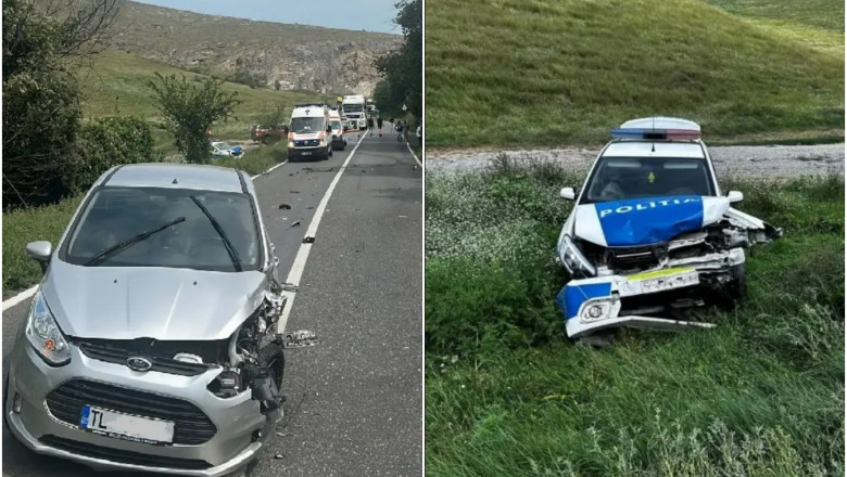 colaj accident masina politie tulcea