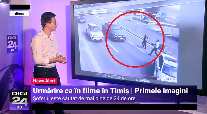 Primele imagini cu infractorul urmărit internațional din Timișoara, care a fugit după ce a fost oprit întâmplător în trafic