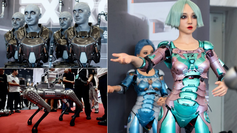 Roboți prezentați la Conferința Mondială de Robotică de la Beijing