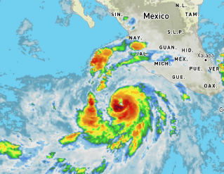 Furtuna tropicală Hilary s-a transformat în uragan. Risc de ploi torenţiale şi inundaţii în nord-vestul Mexicului 