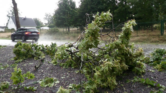 Seasonal weather, Erzgebirge, Zwsnitz, Saxony, Germany - 15 Aug 2023