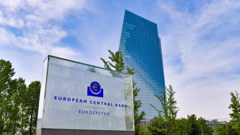 banca centrala europeana cladire si semn