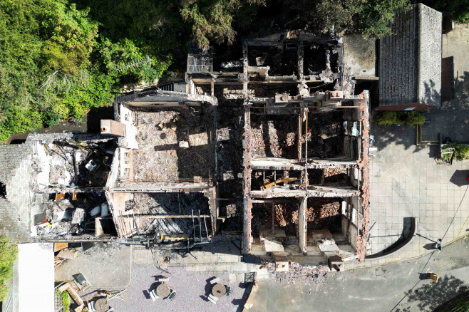 Crooked House pub fire