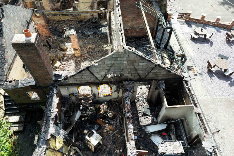 Crooked House pub fire