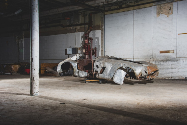 Burnt-out shell of rare Ferrari race car sells for $1.87 million (USD) at auction