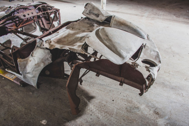 Burnt-out shell of rare Ferrari race car sells for $1.87 million (USD) at auction