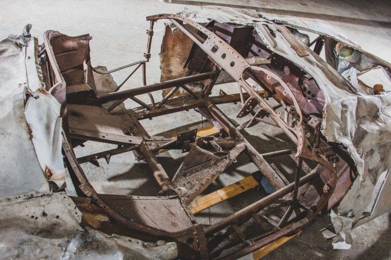 Burnt-out shell of rare Ferrari race car sells for $1.87 million (USD) at auction