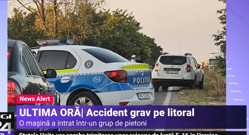 Accident grav pe litoral. Doi morți, după ce o mașină a intrat într-un grup de tineri, în 2 Mai. Șoferul era drogat