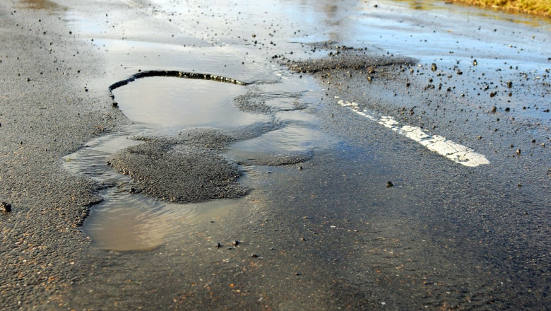 Potholes Road Surface.