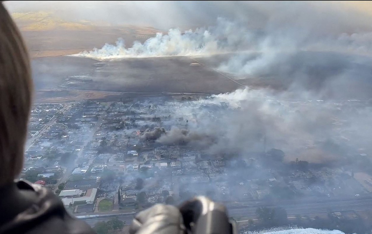 Hawaii, mistuit de flăcări. Crește bilanțul morților la 53, în urma incendiilor de vegetație. Mii de oameni au rămas fără case