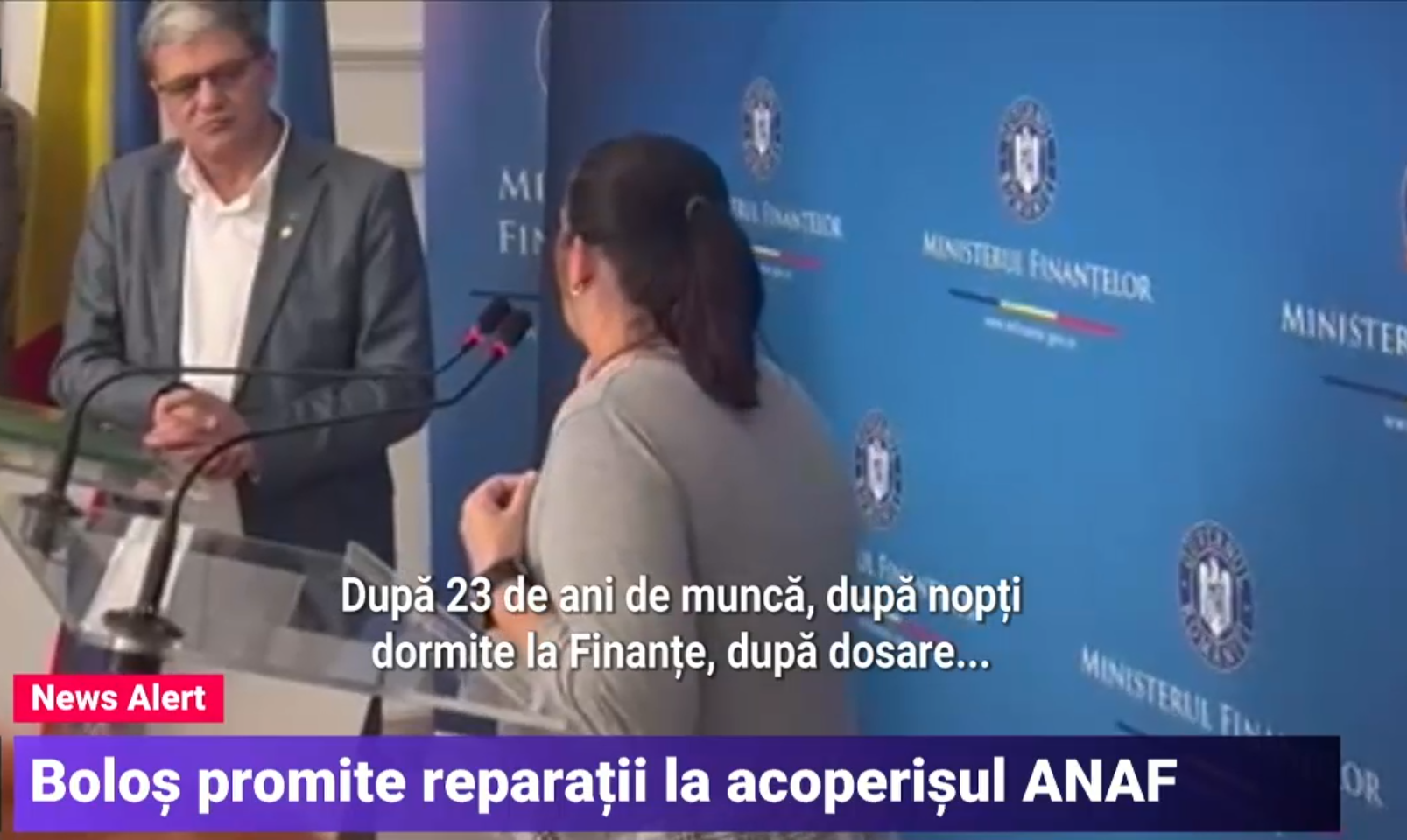 „Mai bine mă duc să vând ziare”. O directoare din Ministerul Finanțelor și-a dat demisia în lacrimi în fața lui Marcel Boloș