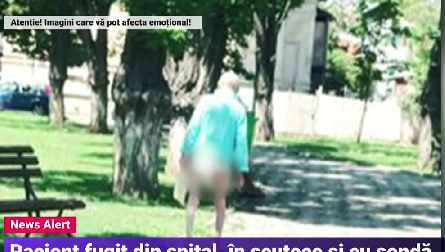 Caz bizar la Buzău. Un pacient a fugit din spital, în scutece și cu sondă, ca să-și cumpere țigări. A fost găsit rătăcind pe străzi