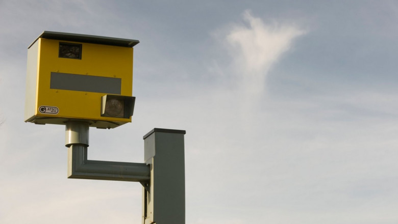 A Gatso speed camera in Hove, East Sussex.