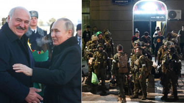 Lukașenko și Putin / trupele Wagner în timpul rebeliunii