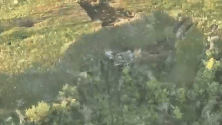 Tanc rusesc T-90M distrus de o dronă kamikaze ucraineană