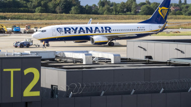 avioane Ryanair pe aeroportul Charleroi, Belgia