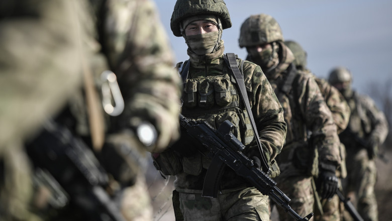 Militari ruși pe frontul de la Zaporojie