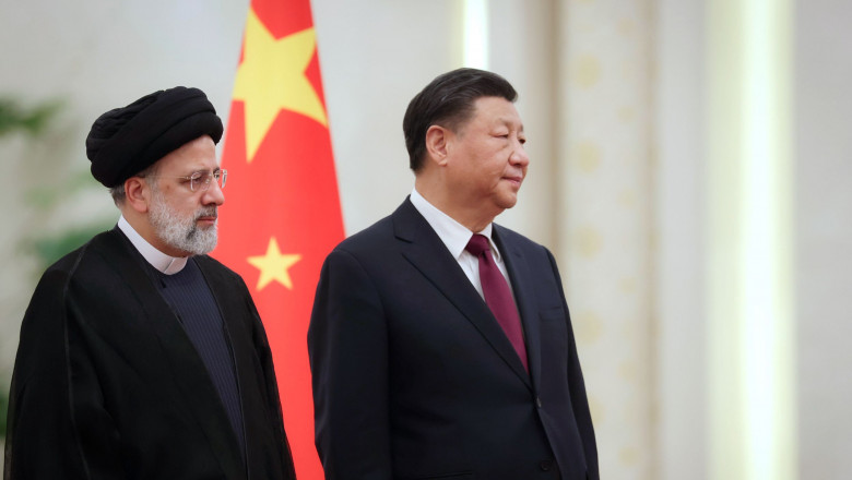 Iranian President Ebrahim Raisi meets with Chinese President Xi Jinping in Beijing
