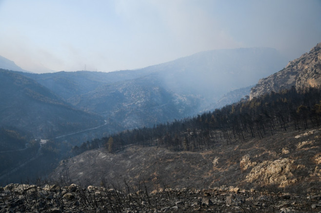 Parnitha Wildfire In Greece