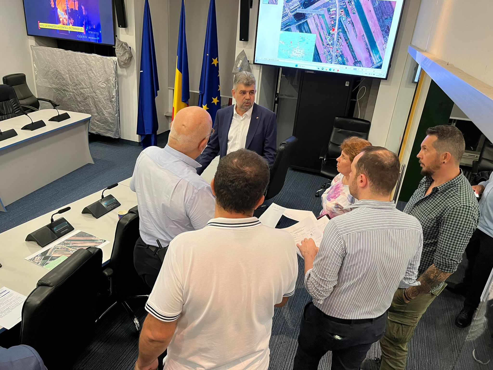 Marcel Ciolacu s-a dus la MAI și va merge și la Spitalul Floreasca: "Doi răniți vor pleca în această noapte la Bruxelles"
