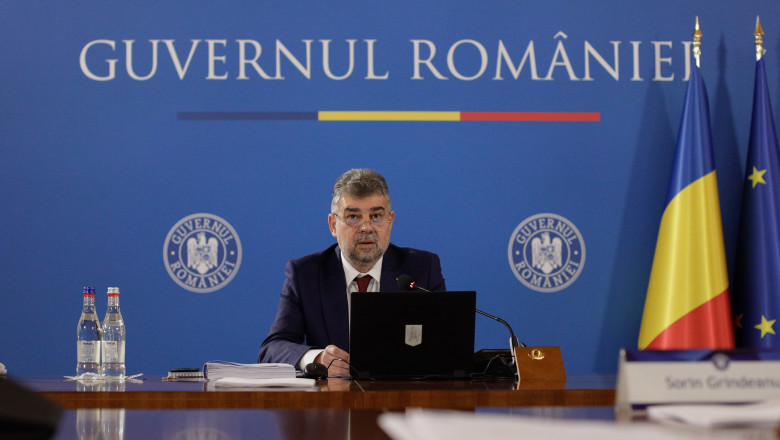 Marcel Ciolacu la Guvernul României, ședință