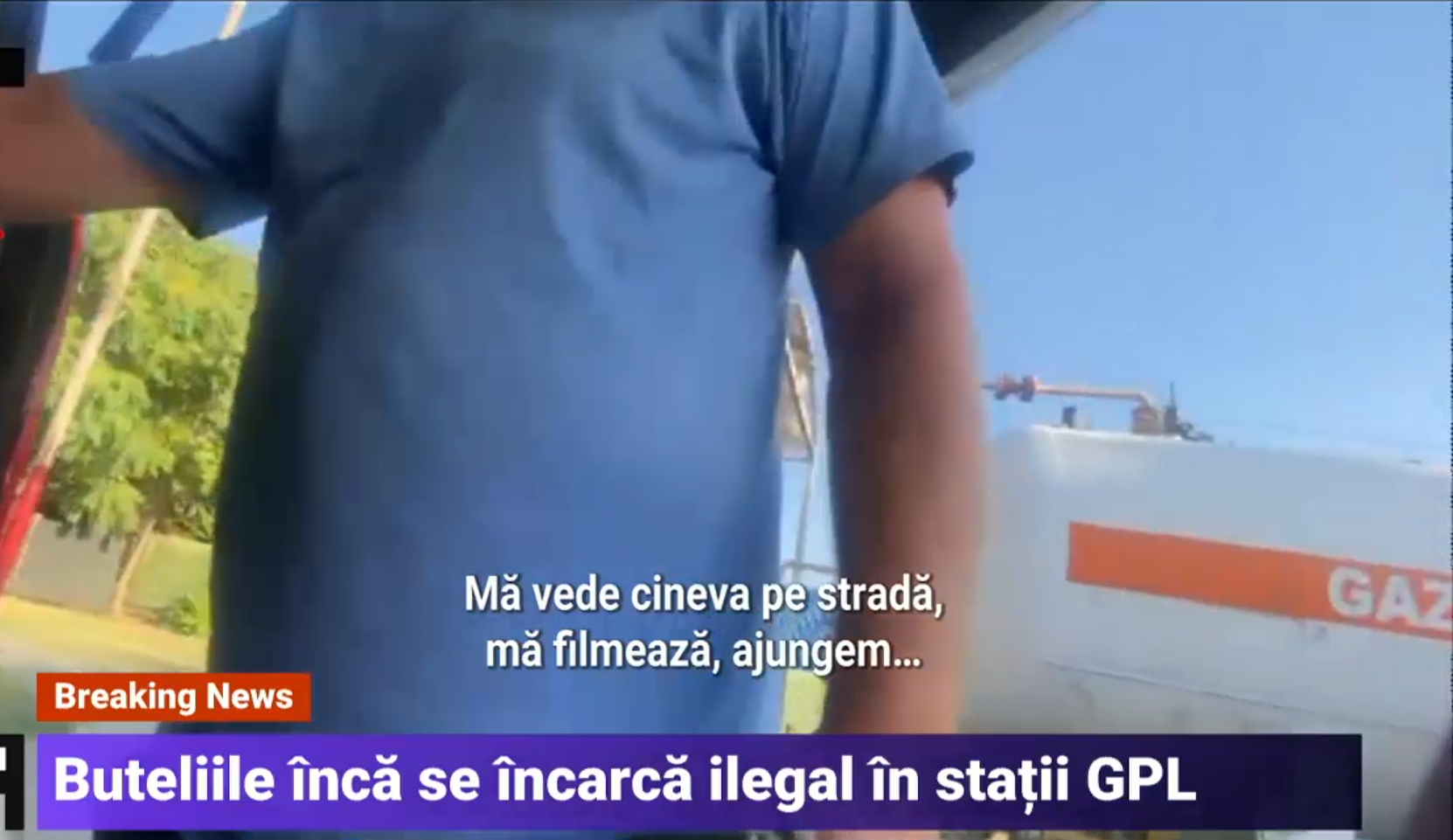 Practica periculoasă a încărcării buteliilor cu GPL pentru mașini continuă și în timpul controalelor. „Frica păzește pepenii!”