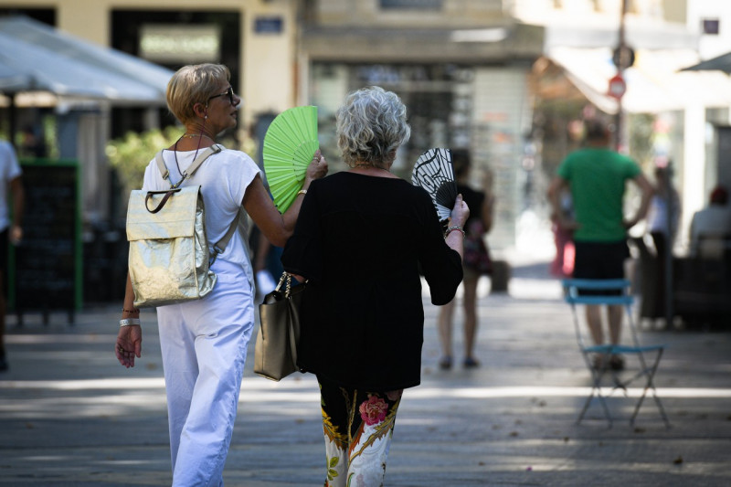 Heatwave Alert Extended Across France, Southern Regions Most Affected in Avignon, France - 20 Aug 2023