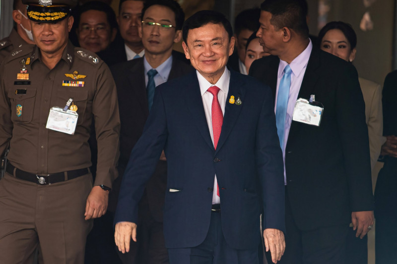 Thaksin Shinawatra former Thai PM returns to Thailand after 17 years abroad - 22 Aug 2023